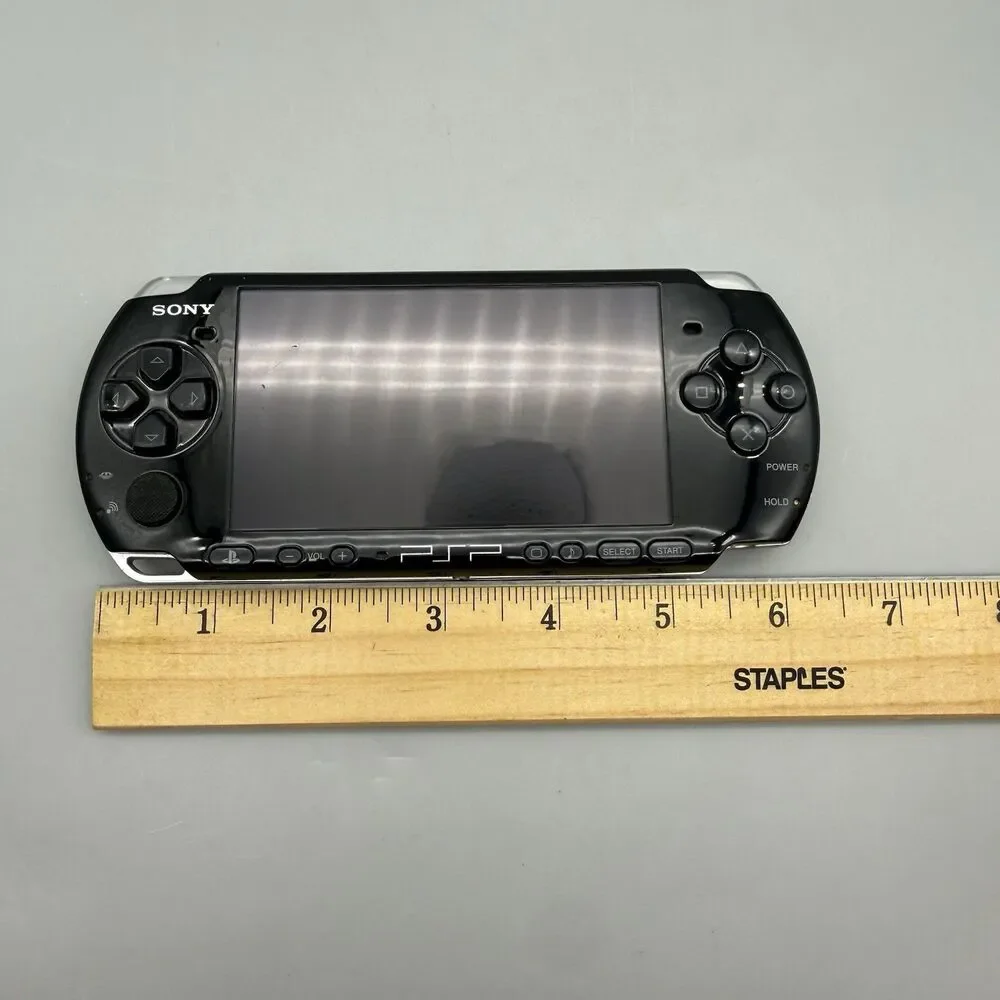 Sony PSP 3001 Handheld Gaming Console Black With Gran Turismo Needs Repair